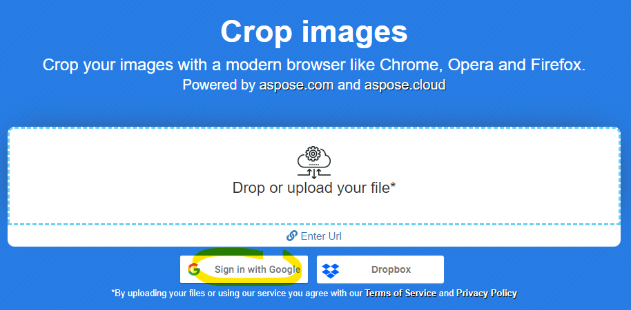 Select cloud storage for upload images